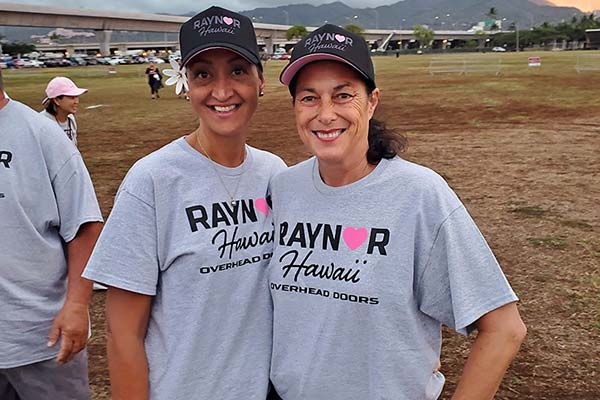 image of Raynor crewmembers at cancer walk